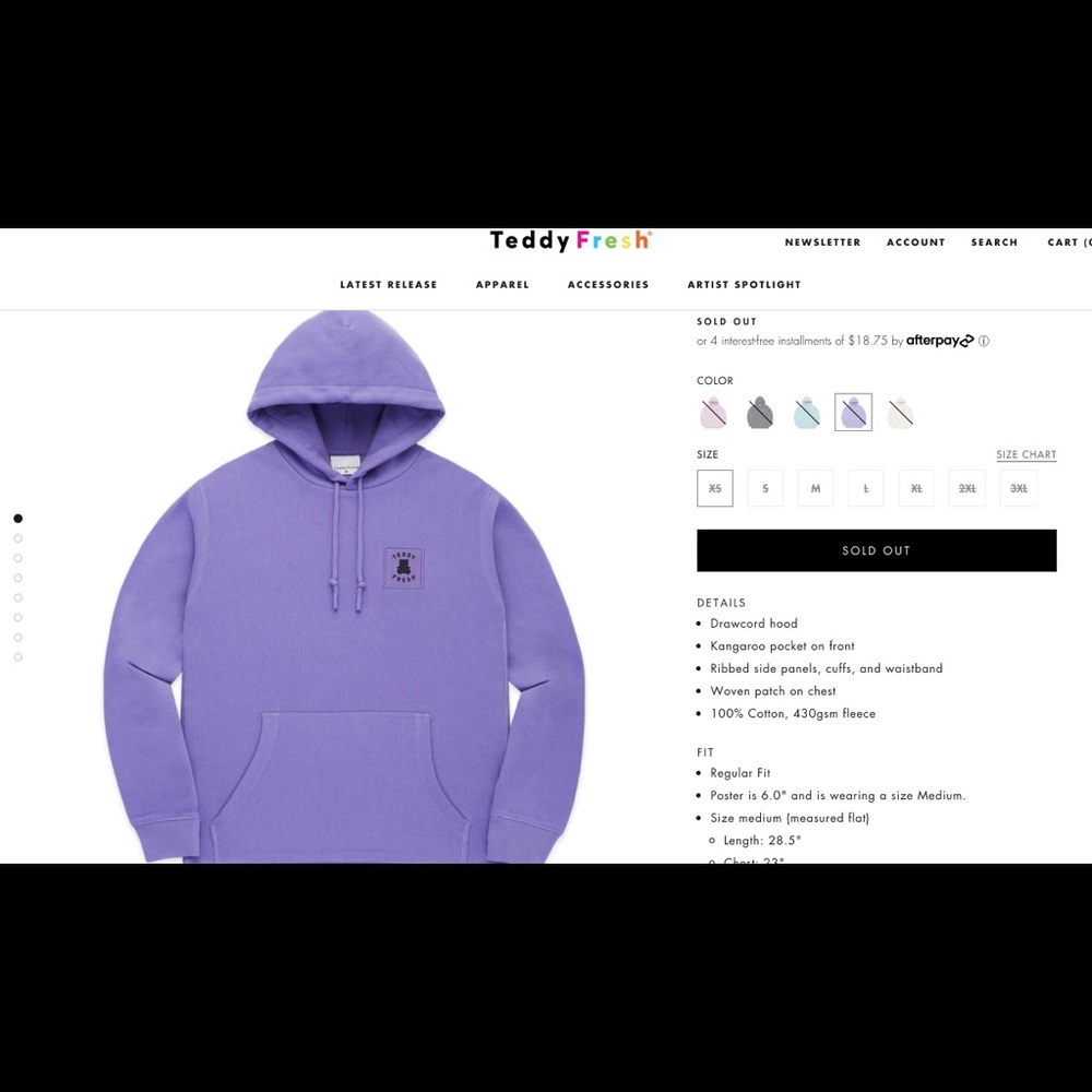 Teddy Fresh Classic Fleece Pullover Hoodie
